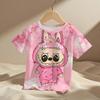 Summer Labubu Anime Funny 3D Print Kids T-Shirts Cartoon Streetwear Boy Girls Child Clothing Cool Tops