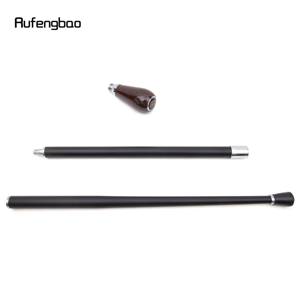 Коричневый деревянный рычаг переключения передач, роскошная модная трость, декоративная палка, джентльмен, элегантная трость для косплея, набалдашник, посох 92 см