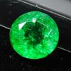 Natural Green Emerald Loose Gemstone 7 ct Round Cut for Jewelry Making and Gem Collections