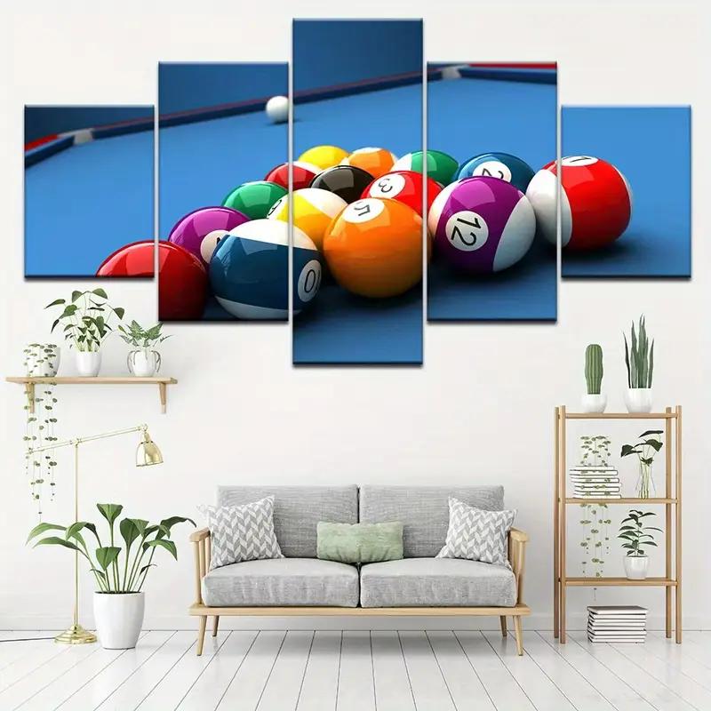 Billiard Table Poster, Suitable For Living Room, Home Decoration, Sports Theme Art, Game Entertainment Enthusiasts, No Frame