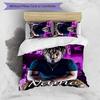 3pcs Custom Name Cartoon Juice WRLD Bedding Set Duvet Cover Closure Includes 1 Duvet Cover & 2 Pillowcases for All Seasons Bedroom Decor