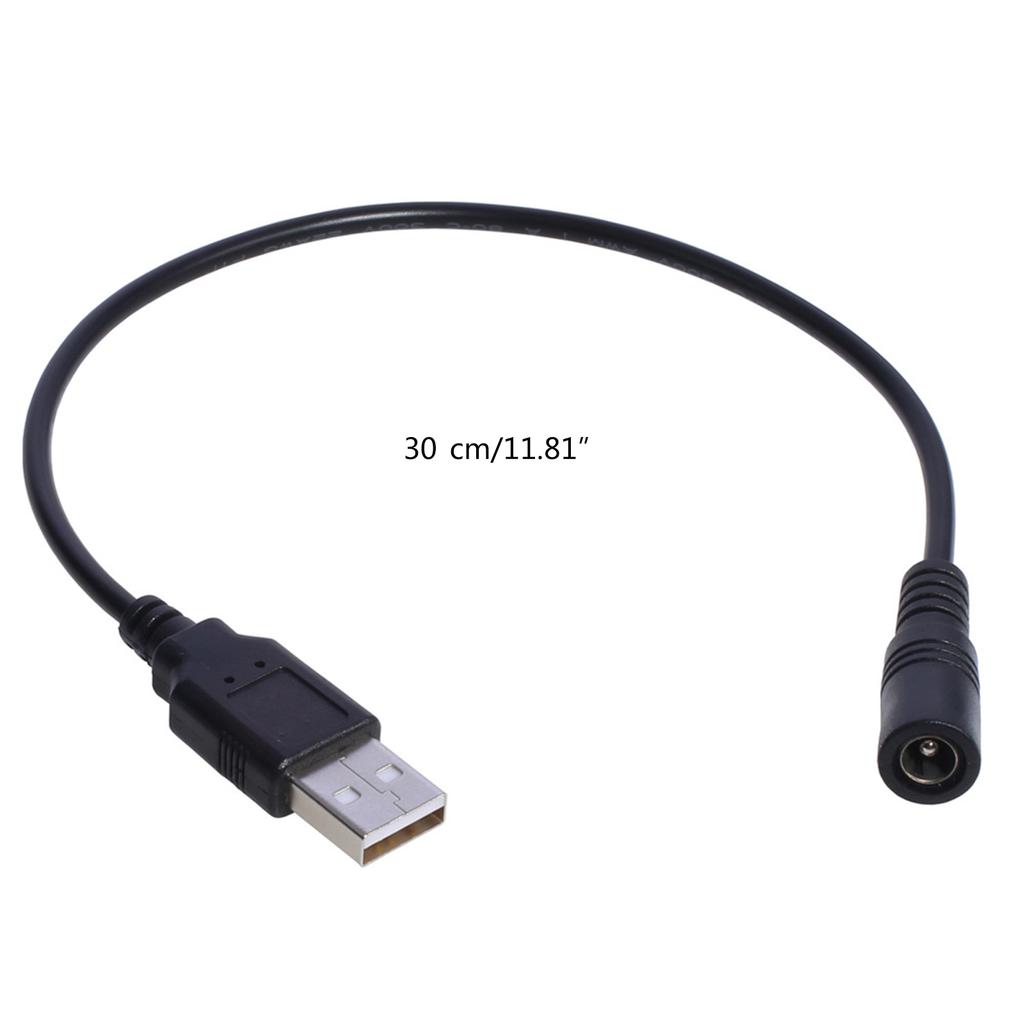 Кабель для зарядки USB2.0 Type-A Male to 5521mm DC5 Volt Power Socket Adapter Cable Converter Connector Wire 30cm