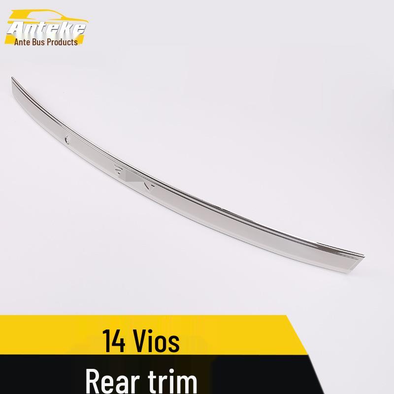 14 Vios Rear Trim Decorative Strip: Anti-Scratch Trunk Sticker for Tailgate