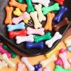 20Pcs 8.6*20mm New Hot Candy Color Bones Acrylic Beads For Jewelry Making Handmade Materials