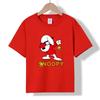 MC-89 MINISO 2026 Summer Kids 100% Cotton Snoopy Dabbing T-Shirt Peanuts Cartoon Woodstock Short Sleeve Tee for Boys & Girls
