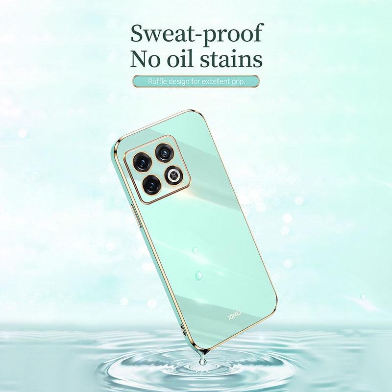 XINLI для OnePlus 10T 5G/Ace Pro 5G Противоударный ТПУ Чехол для Телефона, Гальванизированная Защитная Крышка для Объектива Всей Камеры