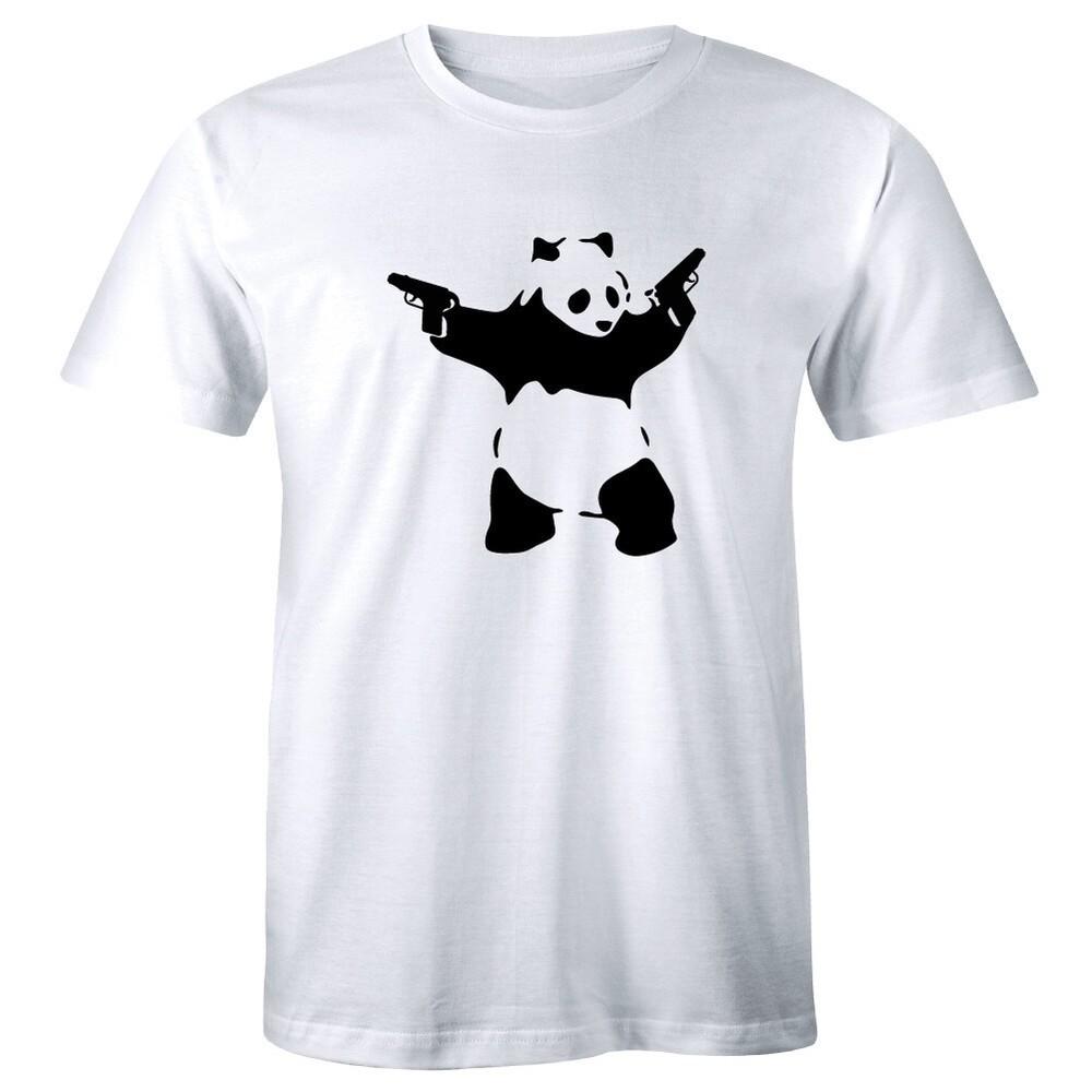 Panda Urban Graffiti Cool Fashion Funny Shirt Men039;s T-shirt Tee Gift Gun 2A Unisex T-Shirt