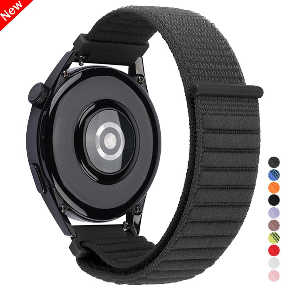 22 мм Сменный дышащий ремешок для Fossil GEN 6 5 5E 44 мм/GEN 5 LTE 45 мм/Gen 5 Carlyle HR/Gen 4 Explorist HR Нейлоновый спортивный браслет