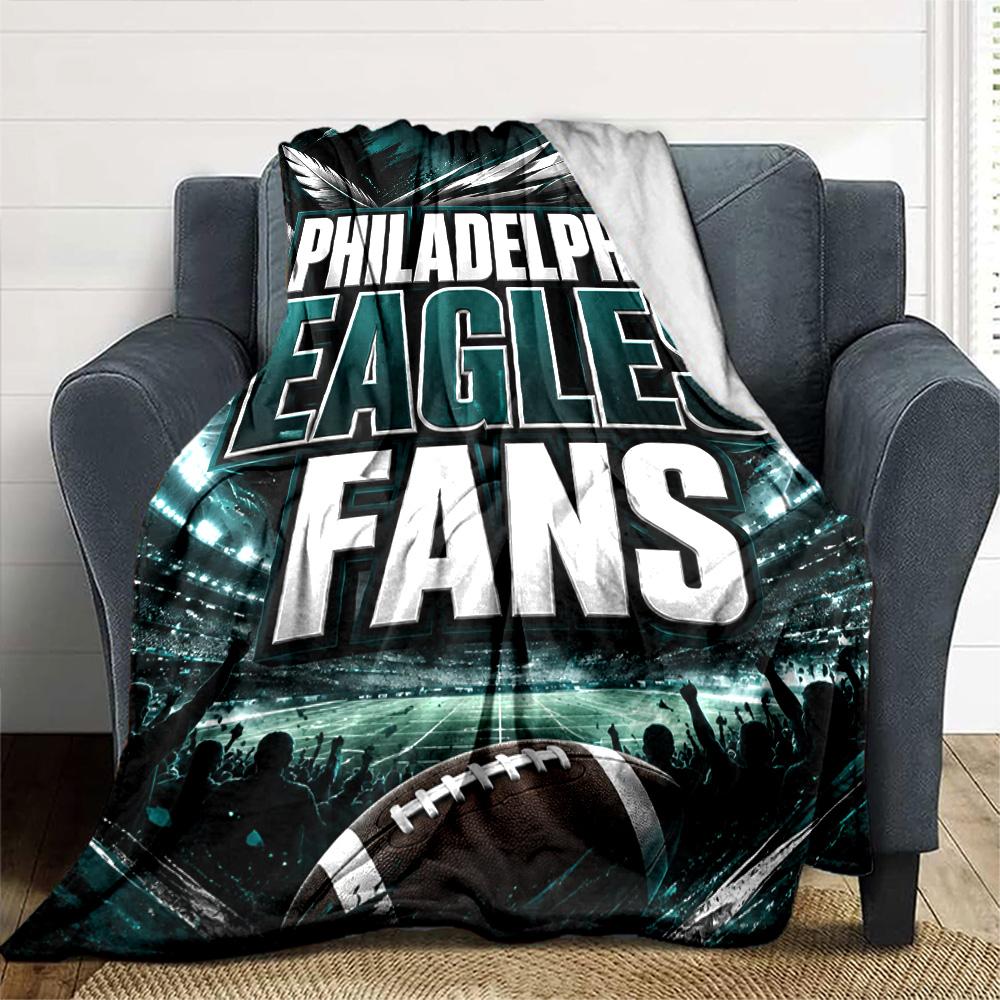 Philadelphia Eagles Blanket Comfortable Great For Seaside Chair Picnics Allseason Use Stylish Decor Unique Gift For Family And Friends Camping