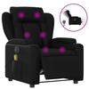 VidaXL Fauteuil de massage inclinable électrique noir similicuir 3204537