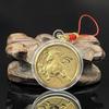 Брелок-украшение в виде монеты 2026 Зодиак Лошадь Золотой цвет Памятная медаль Год Лошади Маленький подарок Металлические изделия Сувенир