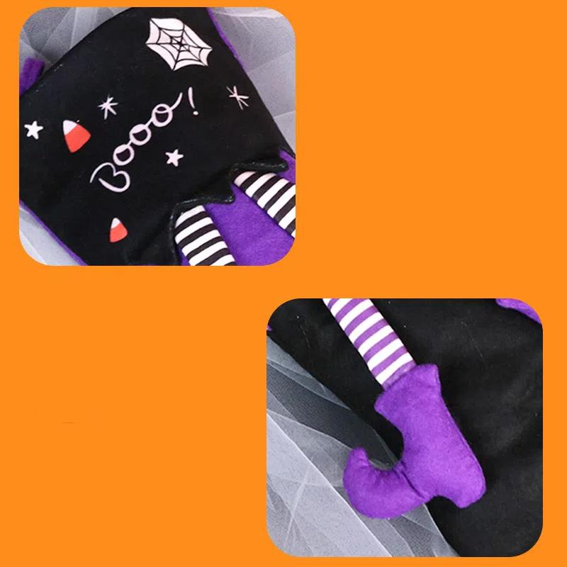 Чулки на Хэллоуин с длинными ногами, сумка, креативное украшение для полусапог ведьмы, для Хэллоуина, праздничные подарки, домашний декор