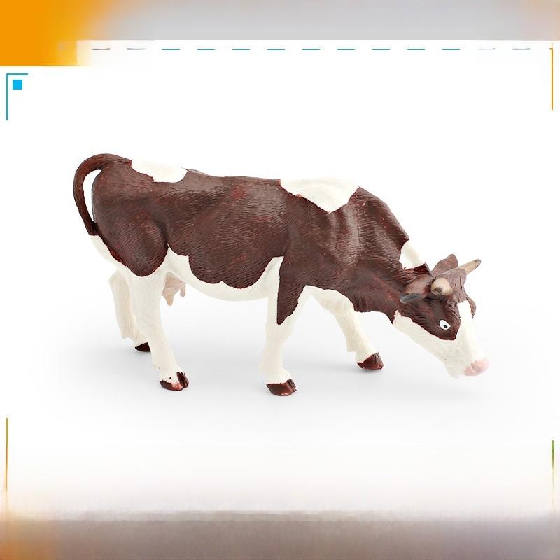 Реалистичные фигурки сельскохозяйственных животных из ПВХ с моделями дойной коровы и быка для детских развивающих игрушек