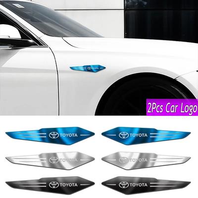 3D Металл Авто Дверь Кузов Крыло Украшение Значок Наклейки для Chr Corolla Camry Rav4 Yaris Hilux Prius Avensi Verso