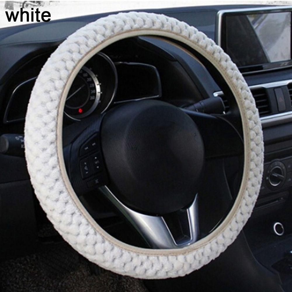 Теплый Мех Автомобильный Интерьер Шерстяной Жемчужный Велюр Авто Мягкая Шерсть Зима Чехол на Руль