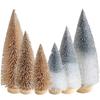 15/20/25cm Christmas Small Snowy Tree Plastic Artificial Pine Tree  Hotel Office Decor