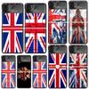 Чехол для телефона Union Jack Англия Флаг Великобритании Для Samsung Galaxy Z Flip 7 Flip7 Zflip 6 Flip6 5 Flip5 4 Flip4 3 Flip3 5G Fundas Черный Co