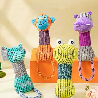 Игрушка для собаки в форме животных, устойчивая к укусам, пищащие игрушки, вельветовые игрушки для маленьких и больших собак, щенков, домашних животных, аксессуары для тренировки
