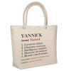 Sac De Plage - PLANETEE - Yannick Définition - Coton Naturel - Grande Contenance - Imprimé En France