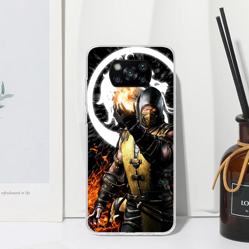 Mortal Kombat Phone Case For Xiaomi Poco X7 X6 X5 M7 M8 Pro F7 Ultra Redmi 15C 15 13C 13 12C 12 10 10C 10A Art Fundas Poco X7 X6