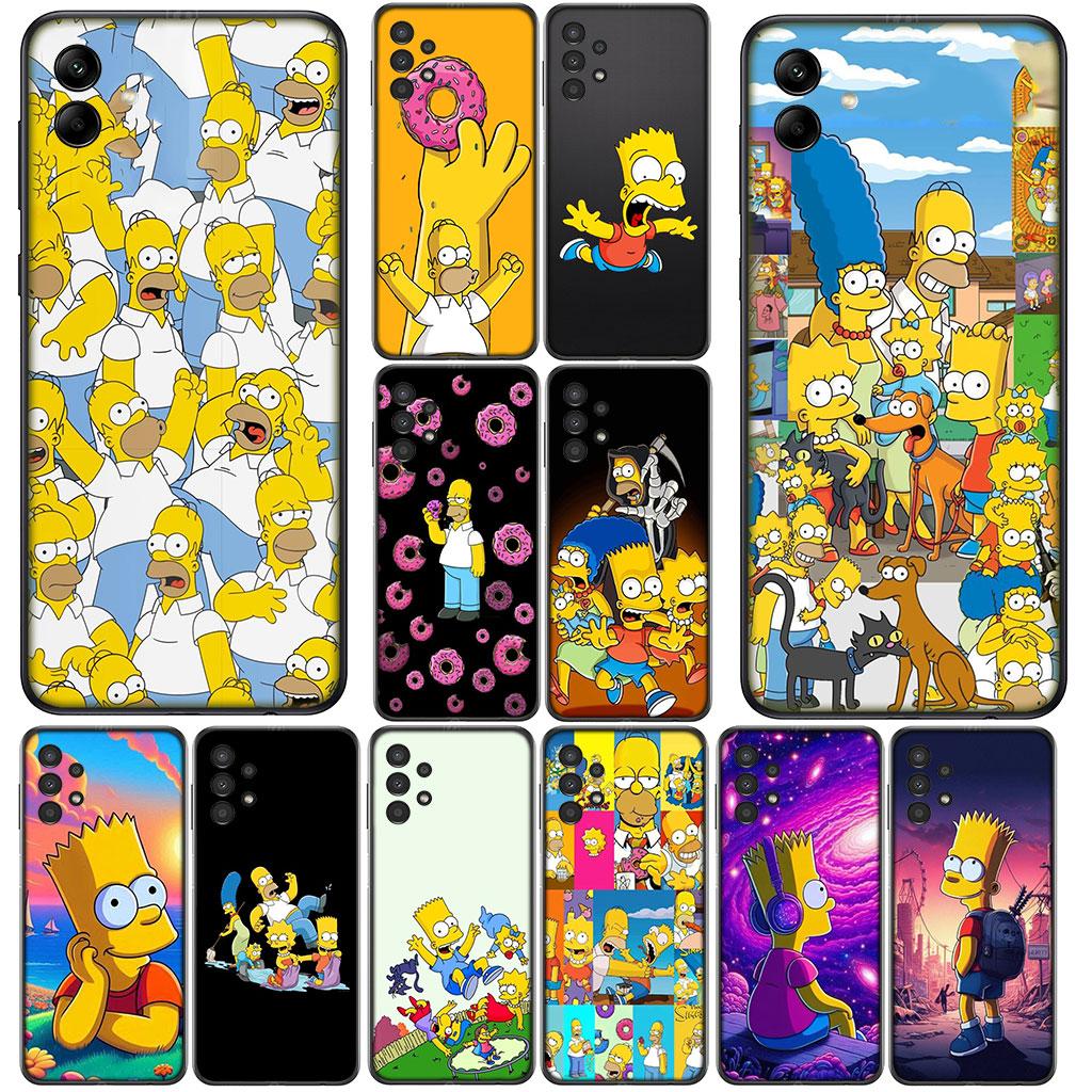 Anime The S-Simpsons Bart for Samsung Galaxy Note 20 Ultra 10 8 9 S10 Plus Lite S8 A70 A24 A25 S10E A21S A37 A57 A55 A7 Case