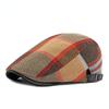 Mens Beret Hats Vintage Flat Newsboy Hat Adjustable Cabbie Gatsby Cap Unisex Driving Hunting Hat Casual Peaked Cap