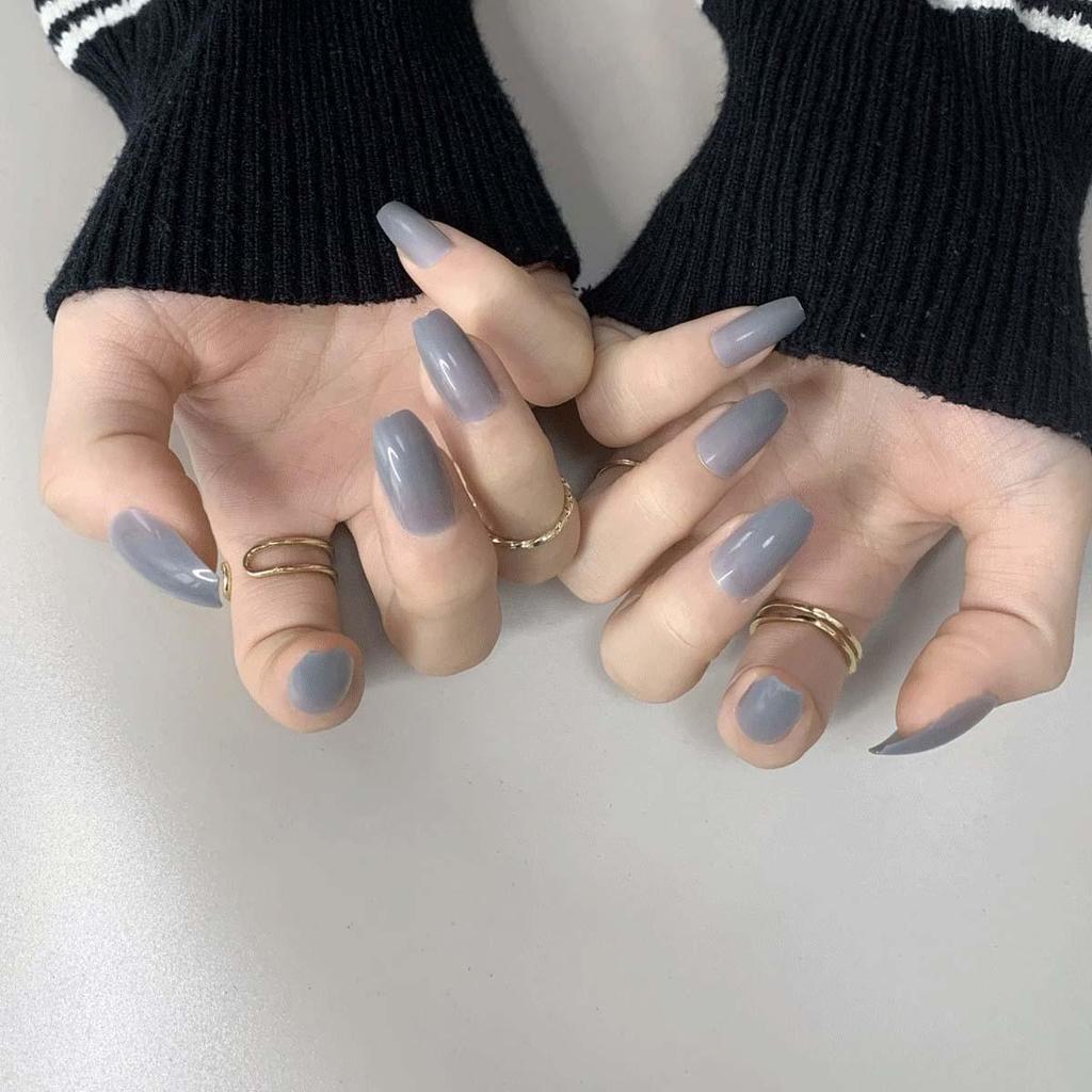 Съемные наклейки для нейл-арта в европейском и американском стиле - Простые, носибельные накладные ногти