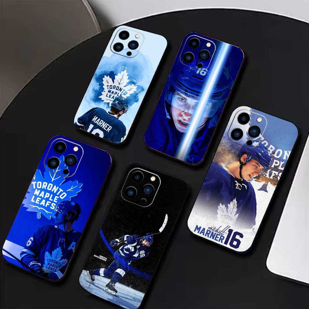 Чехол для телефона Митча Марнера по хоккею для iPhone17,16,15,14,13,12 Plus,Max Мягкий силиконовый черный чехол