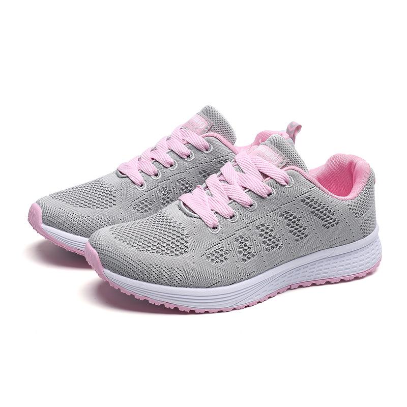 Кроссовки Fly Woven Mesh Fabric Adhesive Shoes, легкие, с круглым носком, для пар, для бега и отдыха