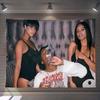 P-Playboi I Am Music Carti Tapestry Custom Living Bedroom Party Dormitory interior Wall bohemian Decoration Attached clip