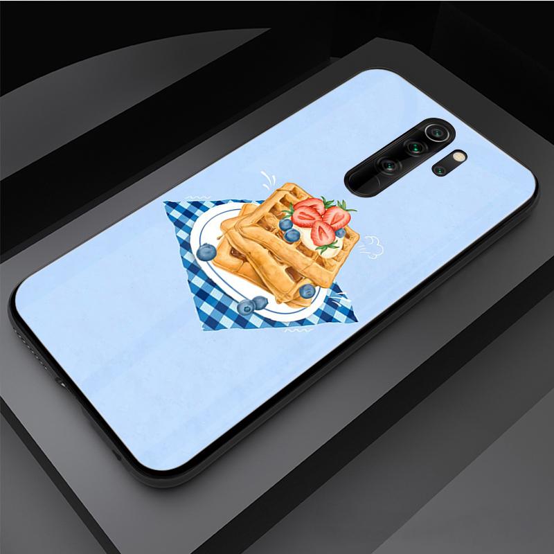 Чехол для телефона из закаленного стекла Cake для Redmi Note 5 6 7 8 Pro Note8T Note9S Redmi8 9 Cover Shell