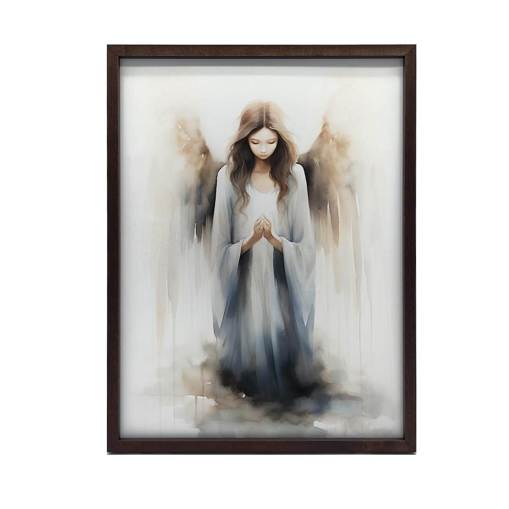 Poster Symphony of Blue Poster Symphony of Blue, 30X40 Cm, Frame Wooden Light Oak, Paper Matte 230 Gsm