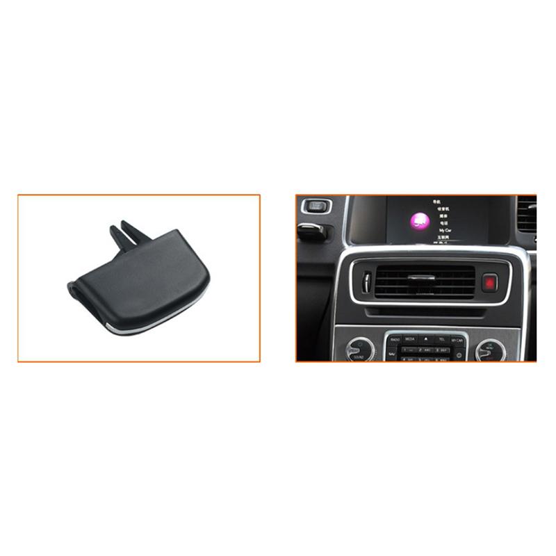 A03E-Car Dashboard Middle Long A/C Vent Outlet Tab Clip Repair Kit For Volvo S60 2011- Air Vent Adjustment Buckle