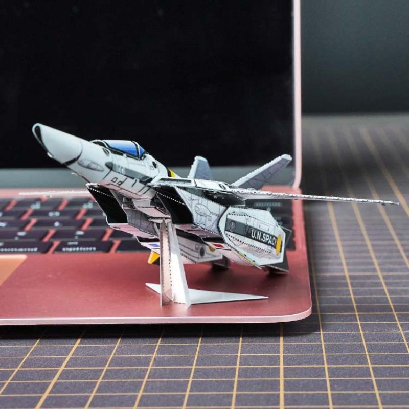 VF-1S Деформируемый Истребитель 3D Металлическая Головоломка Без Клея DIY Ручная Сборка Модели Наборы Пазлы Игрушки Креативные Подарки Декор