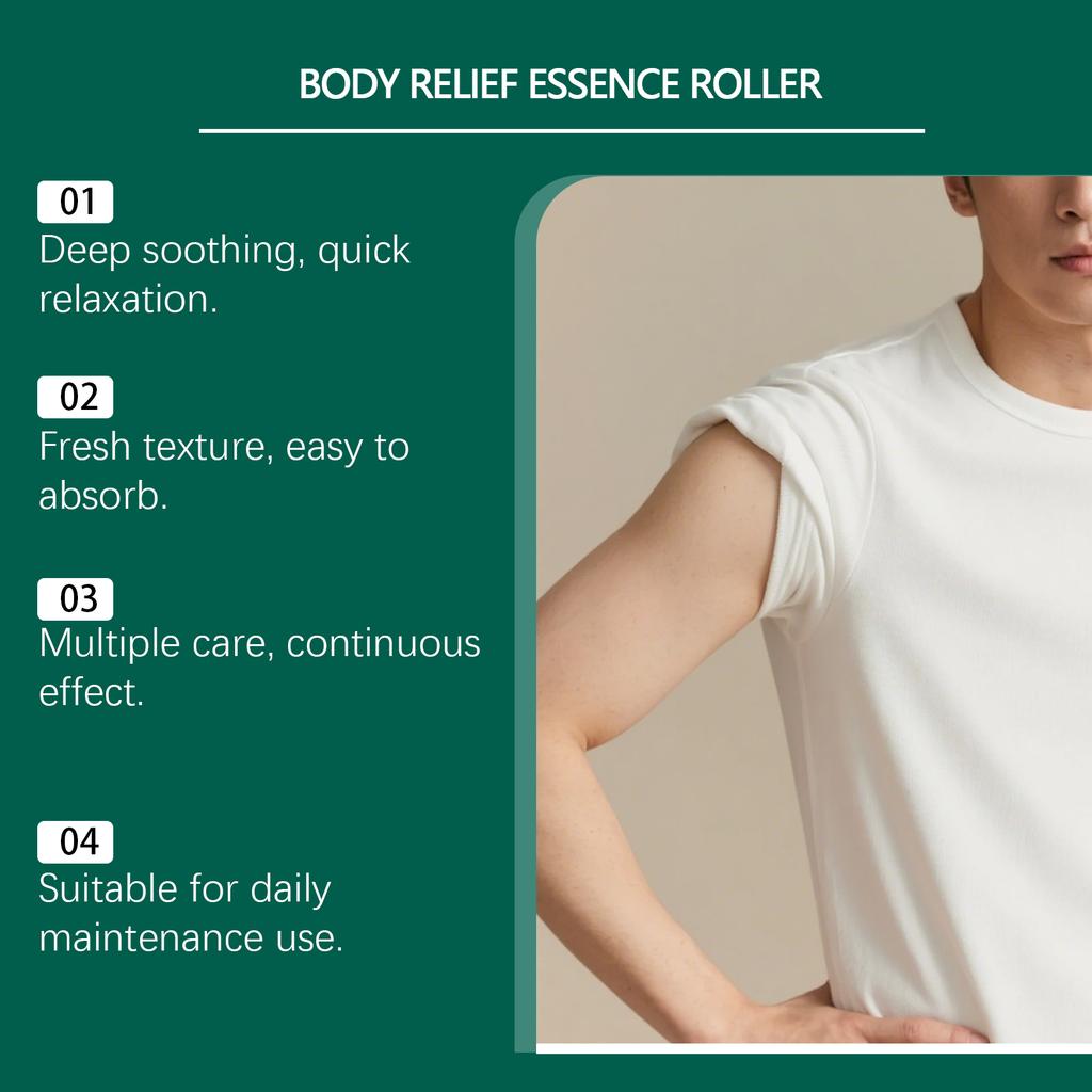 Портативное масло для массажа тела, снимающее давление, с шариком для снятия усталости, для расслабления плеч и шеи, успокаивающий шарик, 50 мл