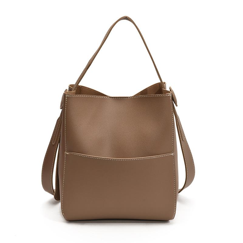 Bag New Autumn Trend Bucket Bag Texture Large Capacity Portable Messenger Bag Shoulder Bag Women