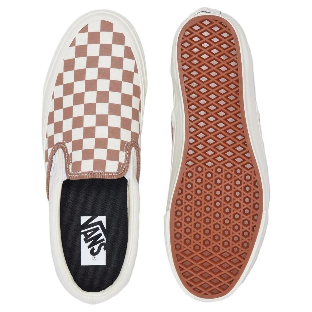 Слипоны Premium Vans 98 'Шахматка - Кофейно-коричневый' VN000CSECFF