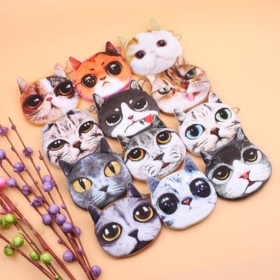 Кошелёк для монет «Кошка и собака Харадзюку»: Милый держатель для карточек с животными и маленький кошелек-клатч