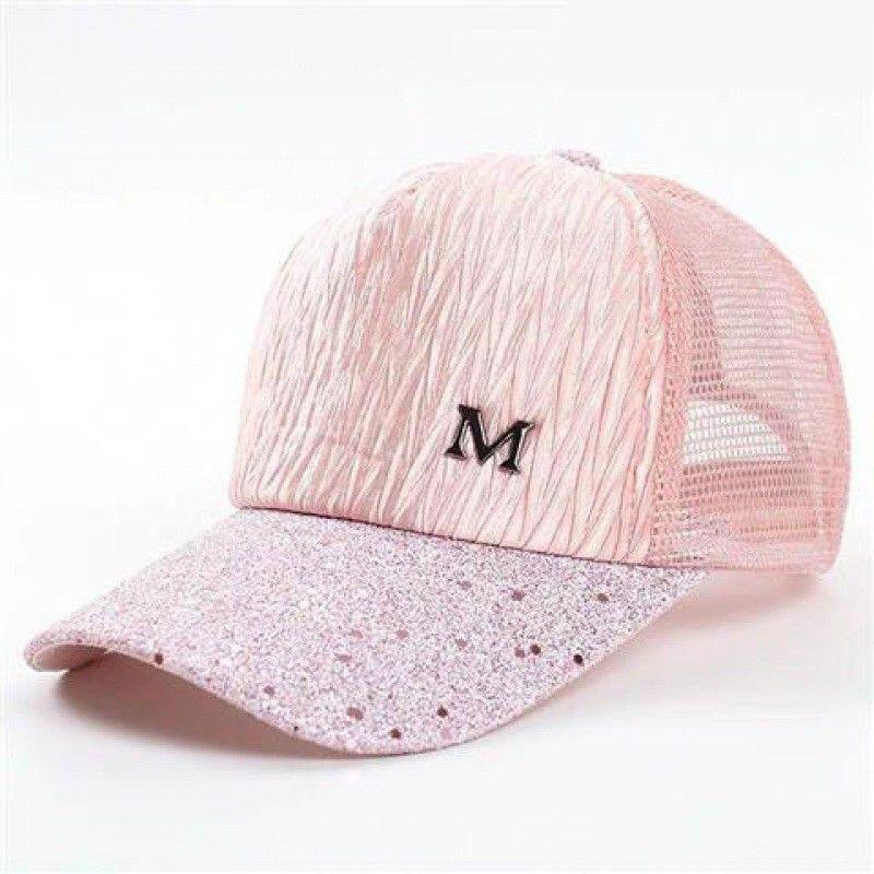 Женская летняя бейсболка с сетчатым дышащим модным принтом и блестками, регулируемая бейсболка с козырьком для улицы