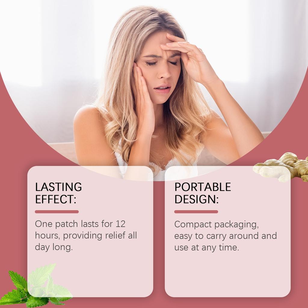 Пластырь для облегчения головной боли, головокружение, мигрень, головокружение, пластырь, помощь во время сна, расслабление, наклейка на голову, мозг