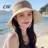 Women Sun Hat With Bow Summer Hat, Rear Bowknot Wide Brim Cycling 360 Face And Neck Protection Degree UV Fisherman for Outdoor Hiking Packable