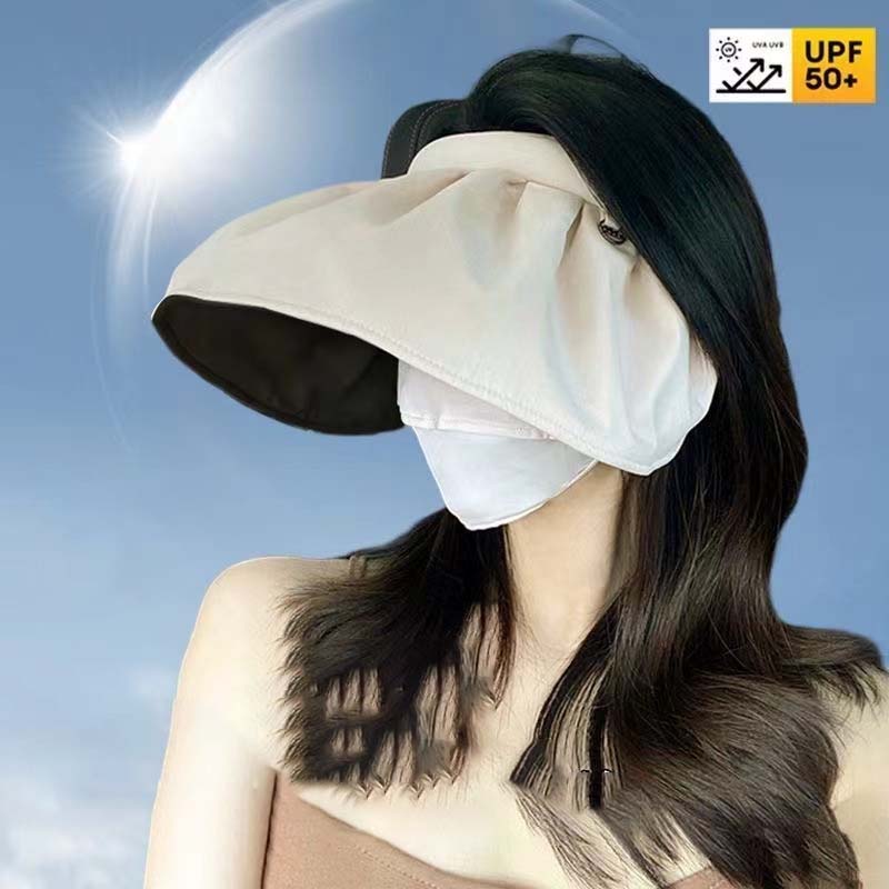 Летняя шляпа-панама с ракушками, защита от УФ-лучей, двойное использование, ободок для волос, солнцезащитная кепка для женщин, складная, с широкими полями, ведро