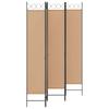 5 Piece Room Divider Beige 200 x 220 cm Fabric