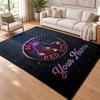 Boston Red Sox Custom Name Personalized Rug Non‑Slip Doormat Floor Carpet Housewarming Birthday Gift for Family Friends