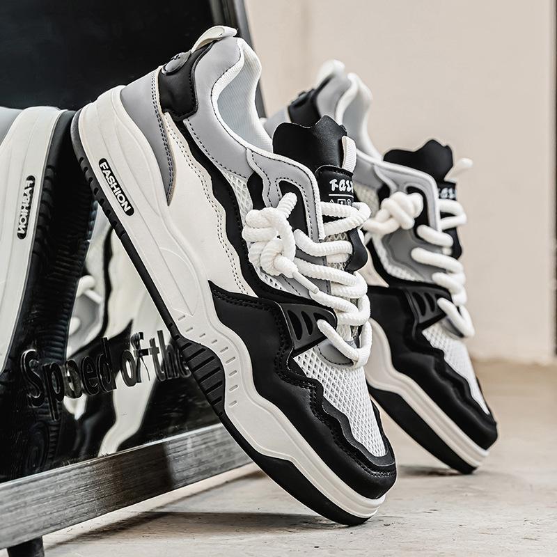 Мужские повседневные кроссовки, нескользящая обувь для ходьбы по кампусу/на улице, модная студенческая уличная одежда, дышащая обувь для повседневной носки