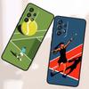 Спортивный стиль Чехол для Samsung A41 A35 A34 A33 A32 A25 A24 A23 A21s A06 A05 A04 A03 Note 10 20 Ultra 5G Черный