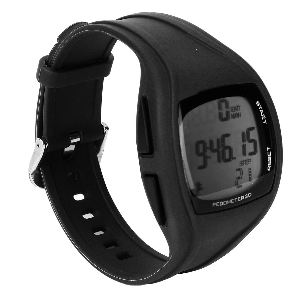 Multifunction Waterproof Intelligent Wrist Watch Sports Digital Step Counter WatchesBlack