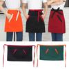Chef Work Bib Apron with Pockets Oil Stain Resistant Waterproof Half