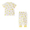 Miki House Short Sleeve Rabbit and Lemon Made in for Baby and Size Pajamas, Design, Japan, Girls, Kids, 120cm, White, 12-7304-683