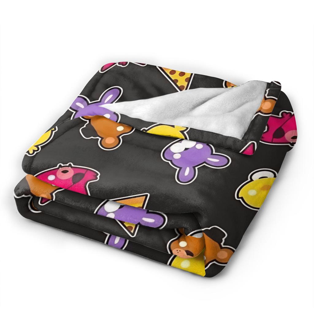 FNAFS At Freddy's Flannel Blanket Warm Soft Throw Blanket for Couch Chair Decorative Fluffy Bedspread Sofa Bed Cover
